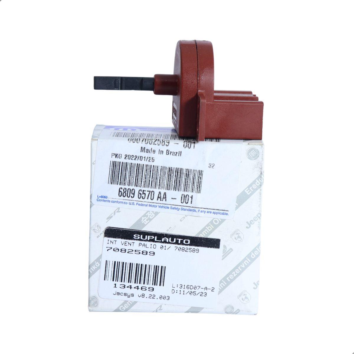 Interruptor Ar Condicionado Palio 2001 A 2007 Fiat 7082589