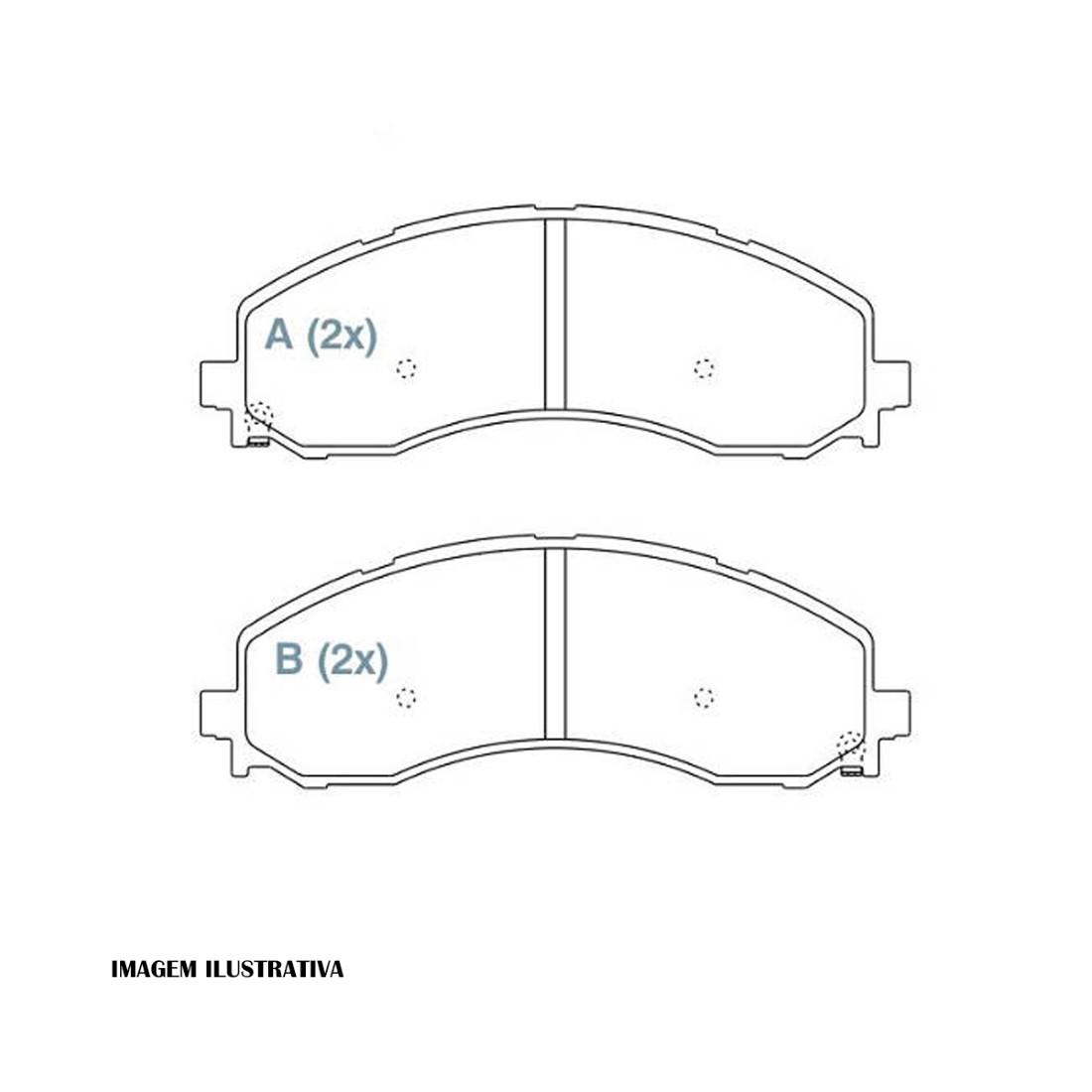 Pastilha Freio Dianteiro Dodge Ram 2500 3500 Willtec Fp1063