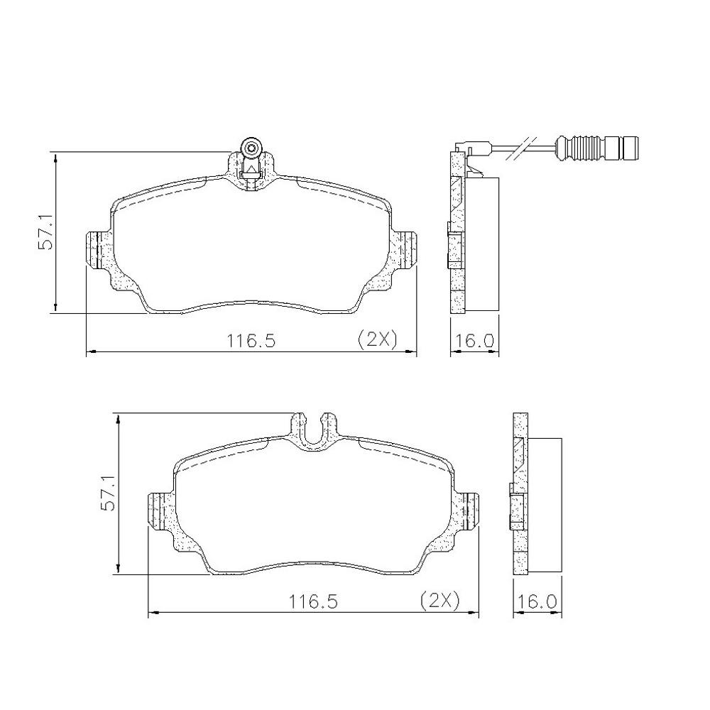 Pastilha De Freio Dianteira Classe A 160 190 1999/ Frasle Pd67A