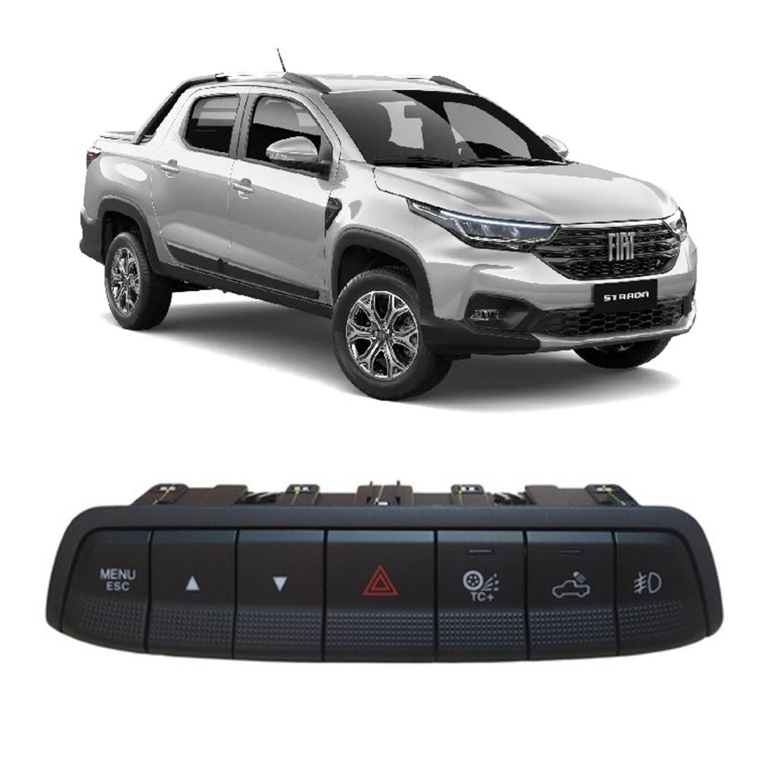 Botoes Auxiliares Painel Central Nova Strada Fiat 100257232