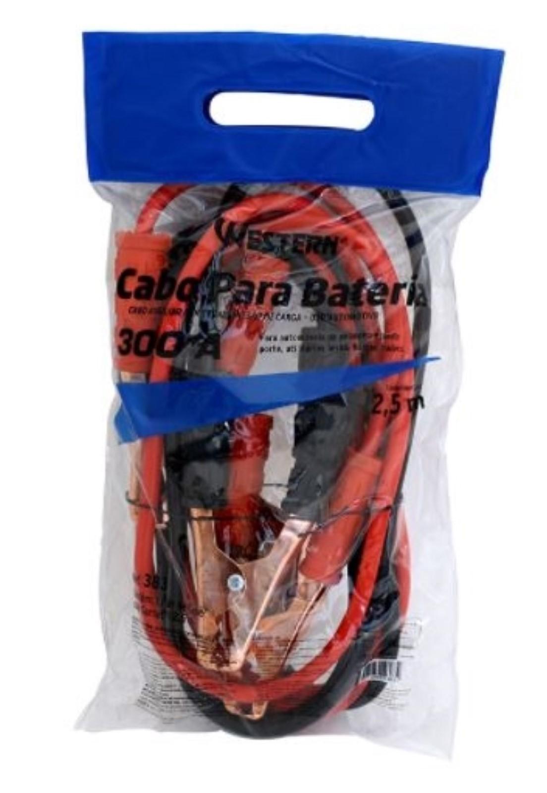 Cabo Bateria Chupeta 300 Amp Auto West 2,5Mt Western 383
