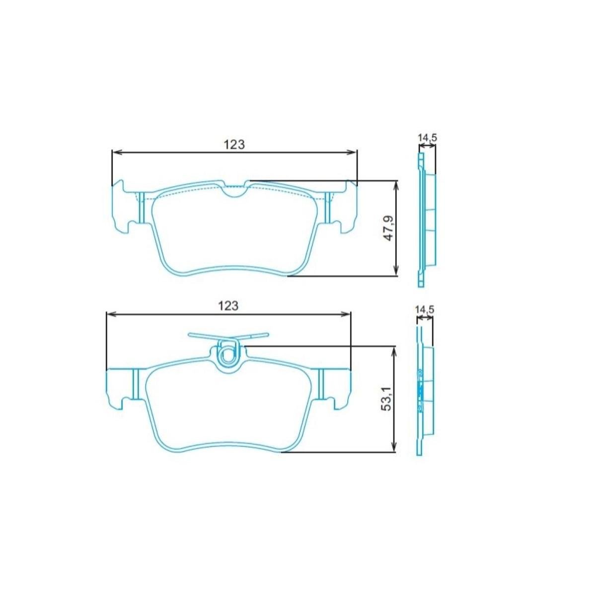 Pastilha De Freio Dianteira Ford Fusion 2013/ Jurid Hq2316