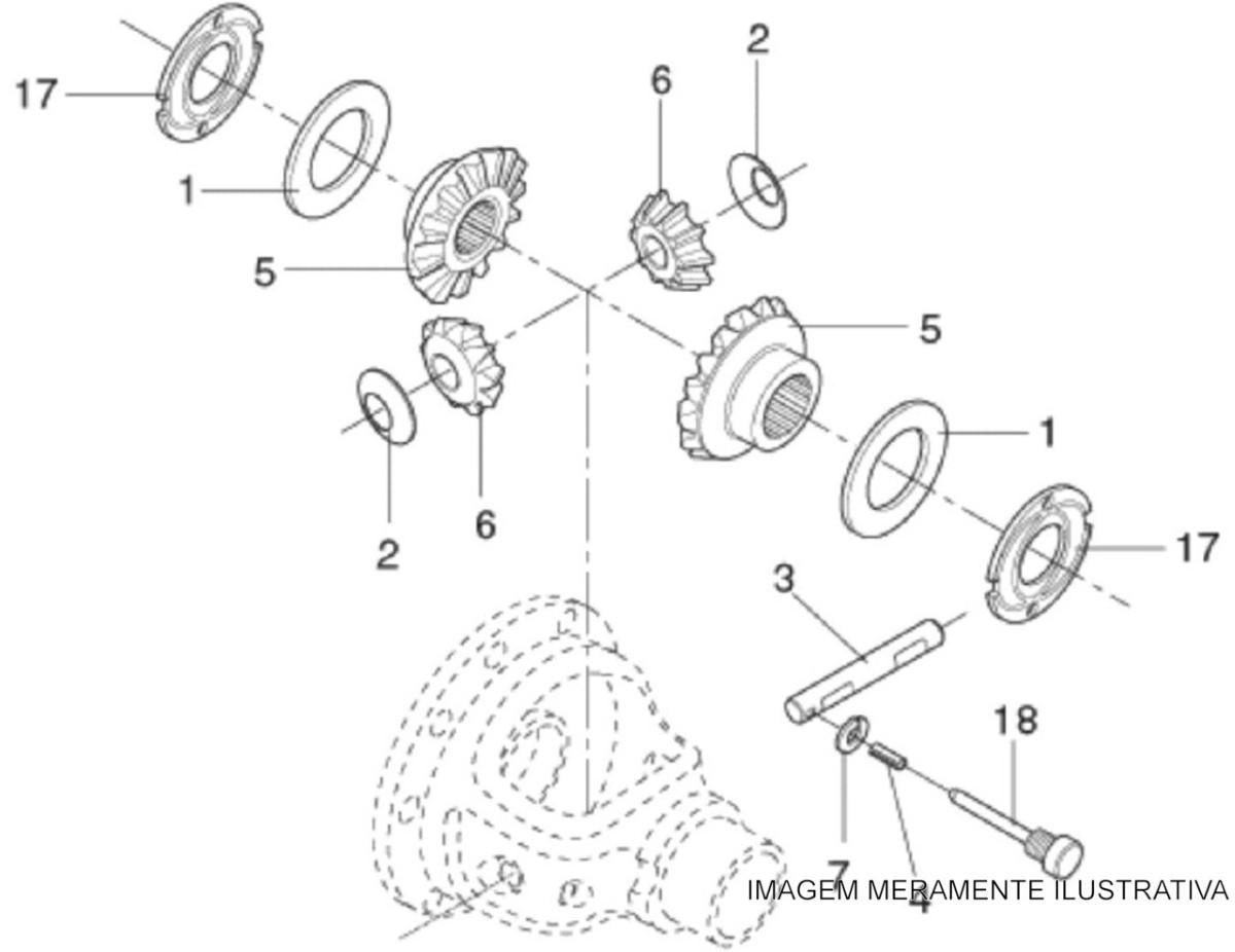 Conjunto Planetaria S10 Blazer Ranger Albarus Ba401178X