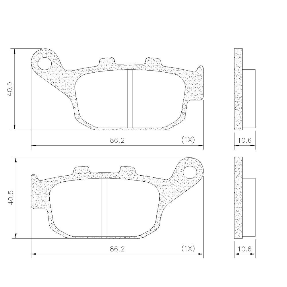 Pastilha De Freio Cb300 Cbr250 Rs250 Nsr250 Frasle Fmpd00884
