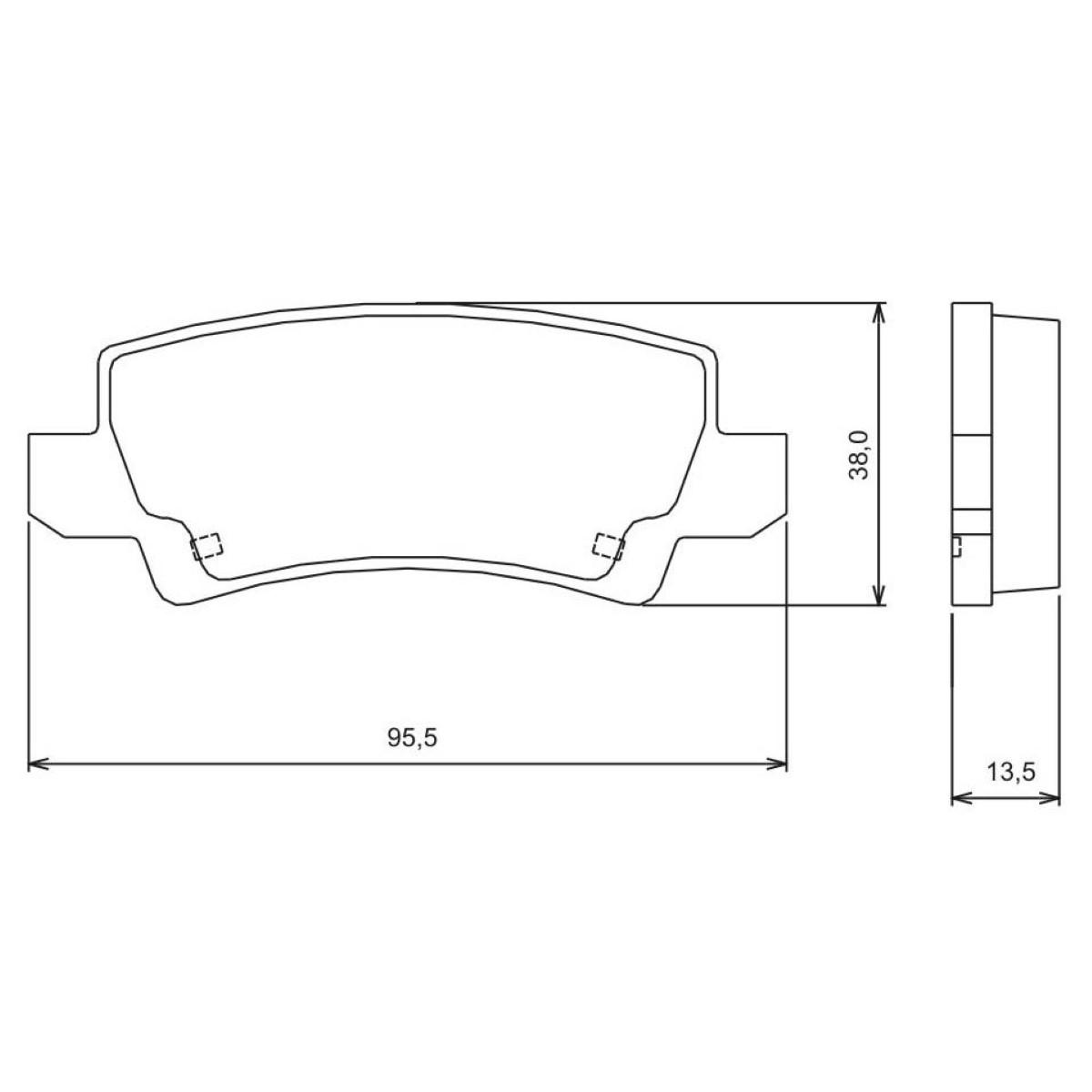Pastilha De Freio Traseira Toyota Corolla 02/ Jurid Hq2177