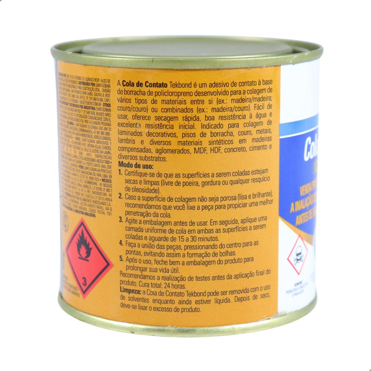 Cola Sapateiro Adesivo De Contato 200G Tekbond 24301000190