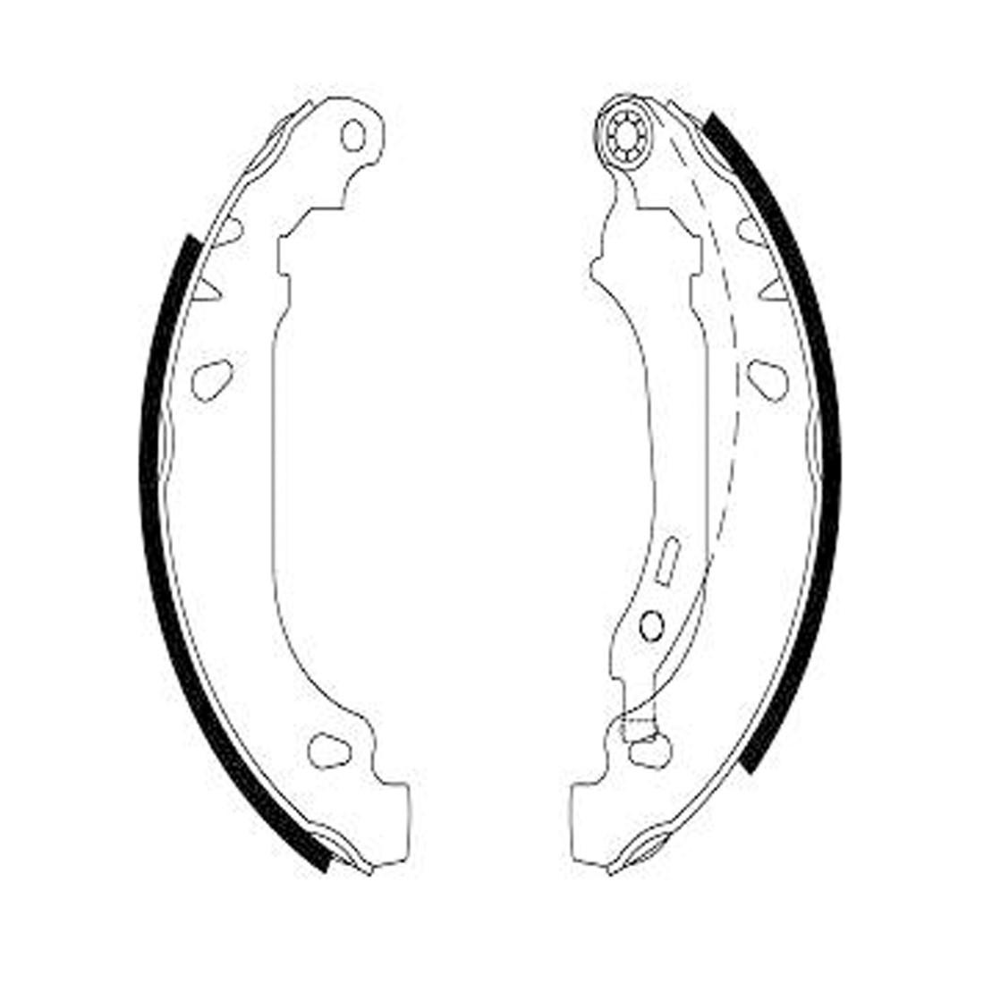 Sapata De Freio Logan 1.6 2008/ Sandero 2007/ Jurid Hqj536A