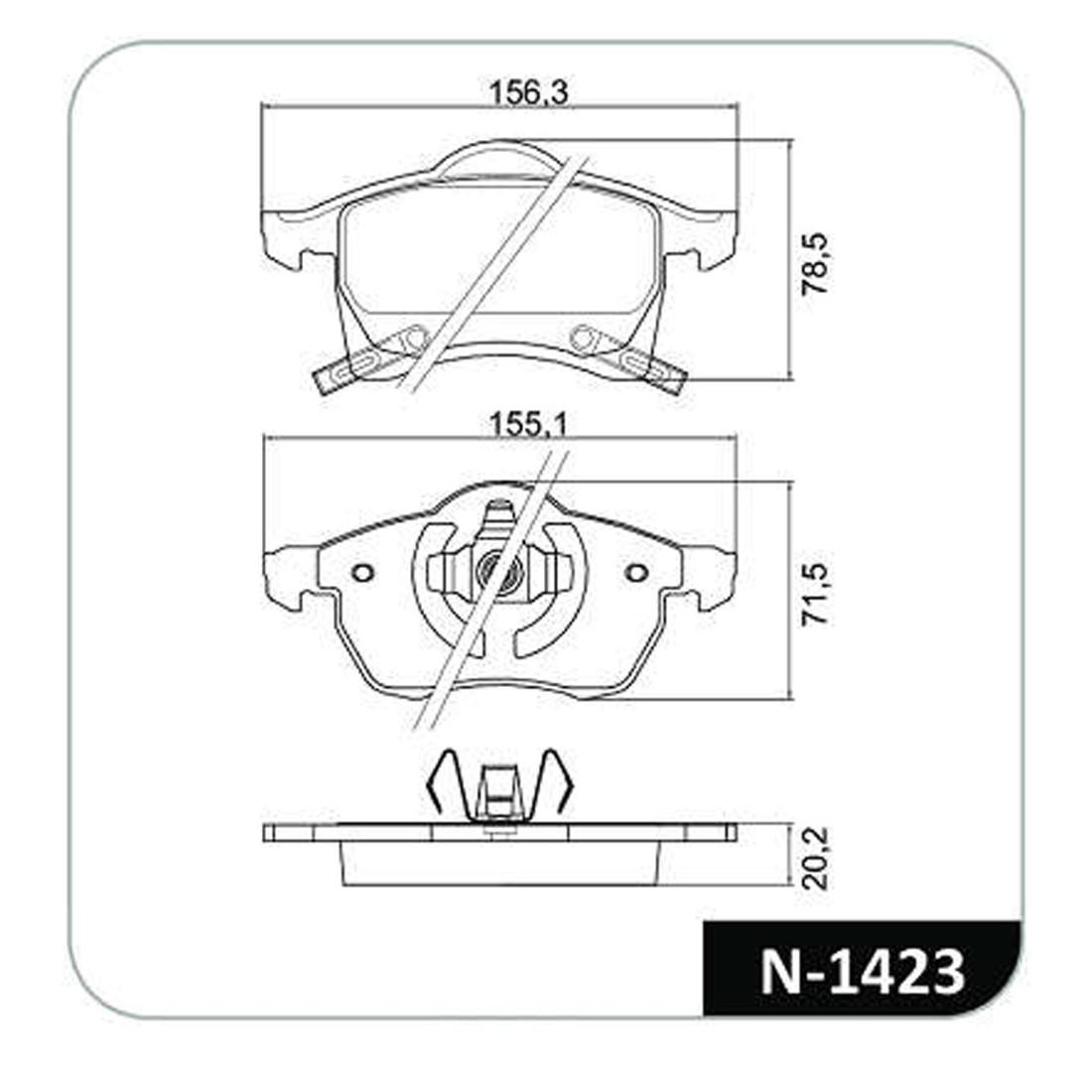Pastilha Freio D Troller T4 4X4 2010/ Cobreq N1423