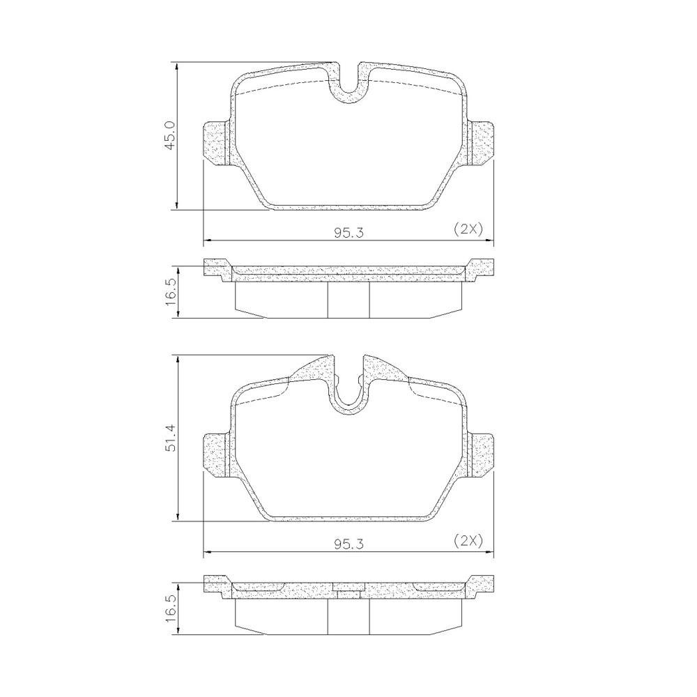 Pastilha Freio Bmw Serie 1 120/130 Mini Cooper Pd1451