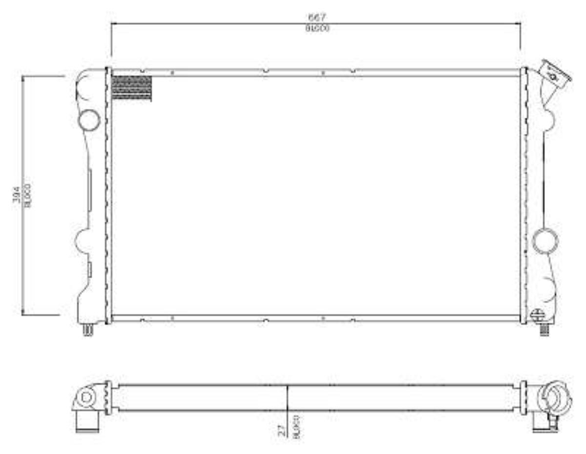 Radiador S10 Blazer 2.0 2.2 2.4 Flex Todos Com Ar Condicionado Visconde Rv9224