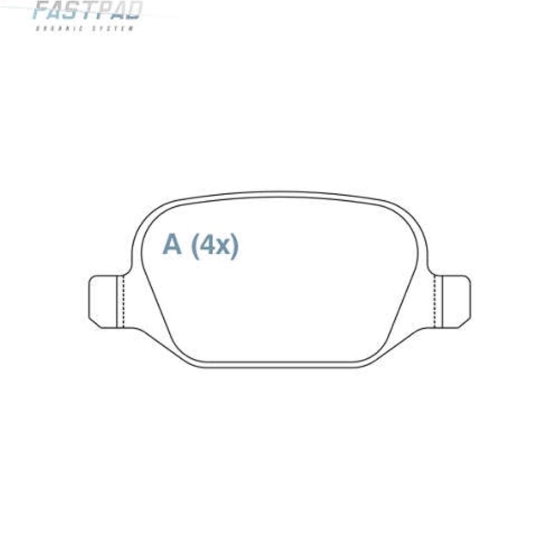 Pastilha Freio Tras Ceram Fiat 500 Linea 2008/ Willtec Fp748
