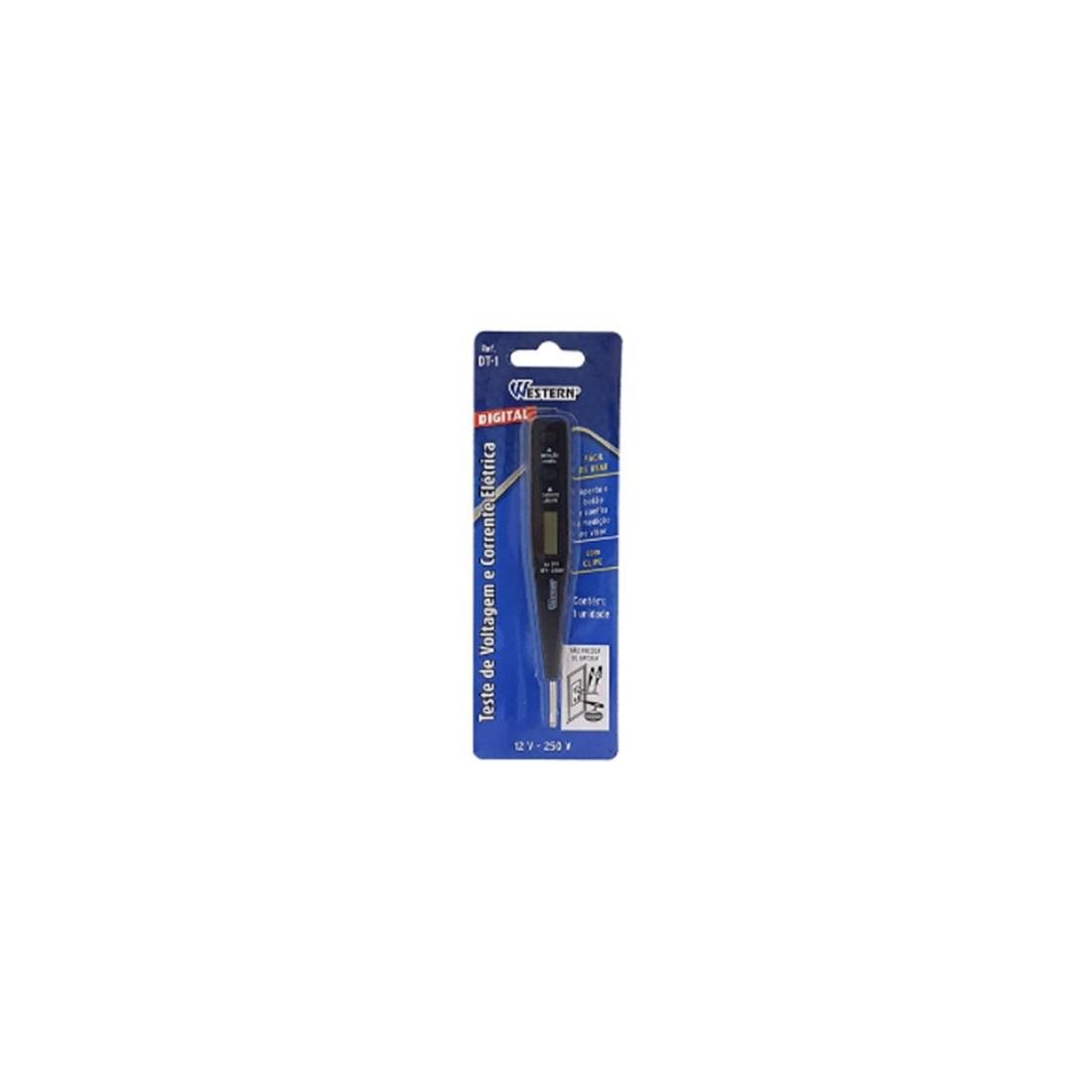 Chave Teste Digital Voltagem 12V 250V Western Dt1