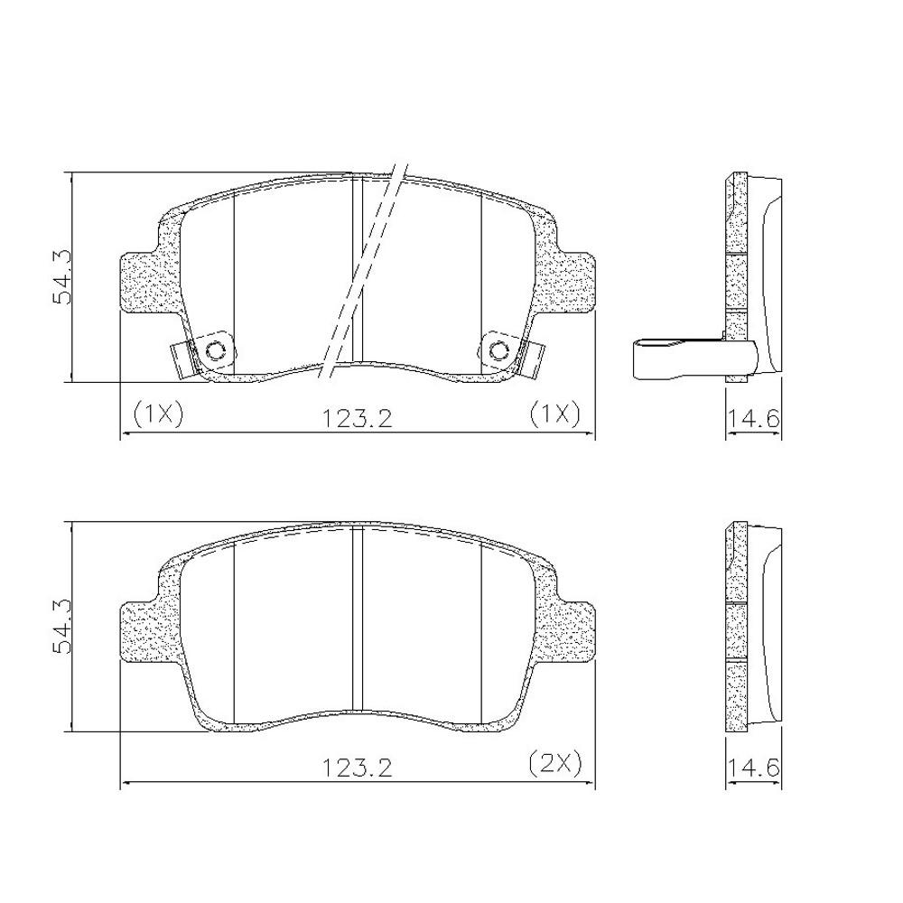 Pastilha Freio Dianteira Toyota Etios 2012/ Yaris Fras-Le Pd1438