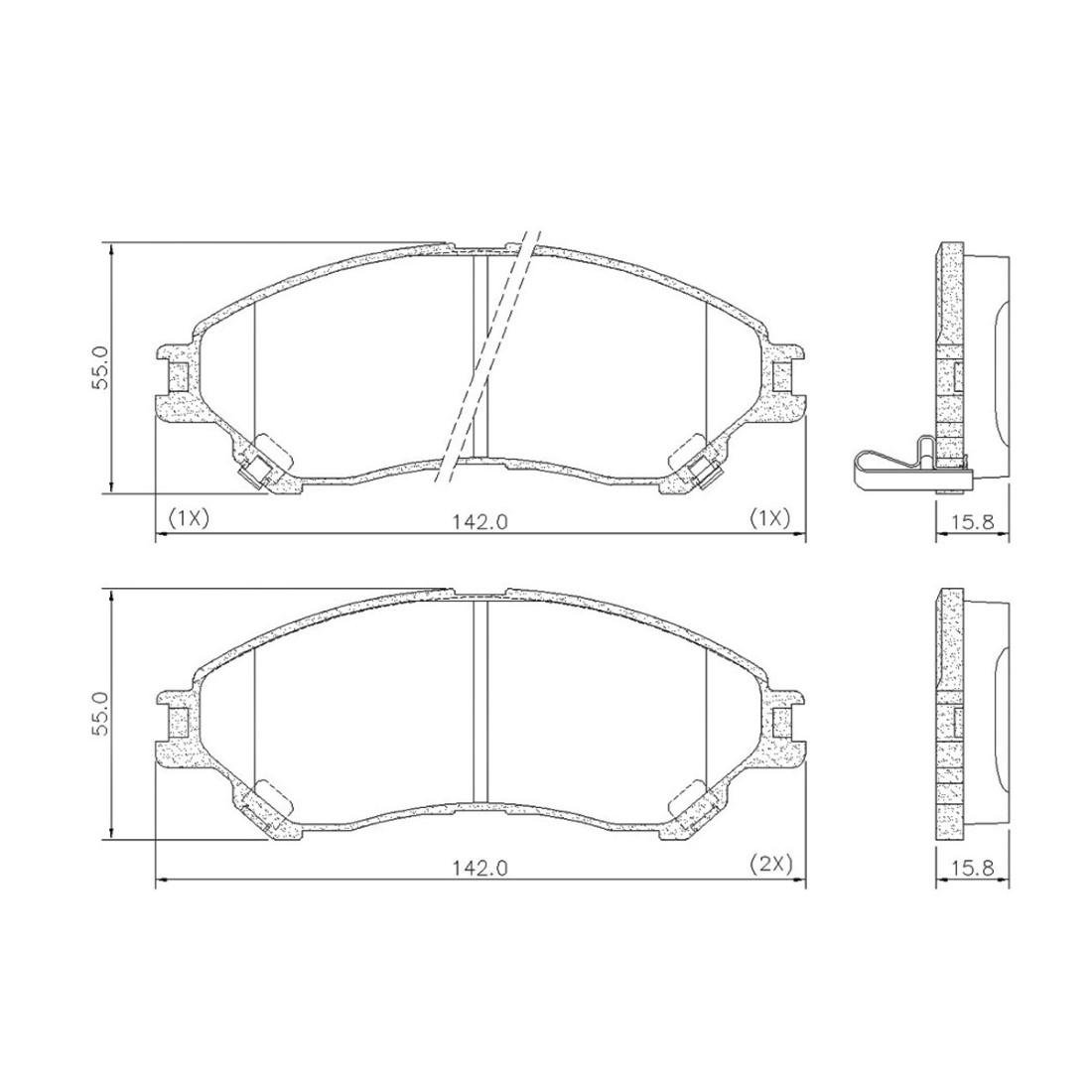 Pastilha Freio Dianteira Vitara 1.6 2016/ Fras-Le Pd1600
