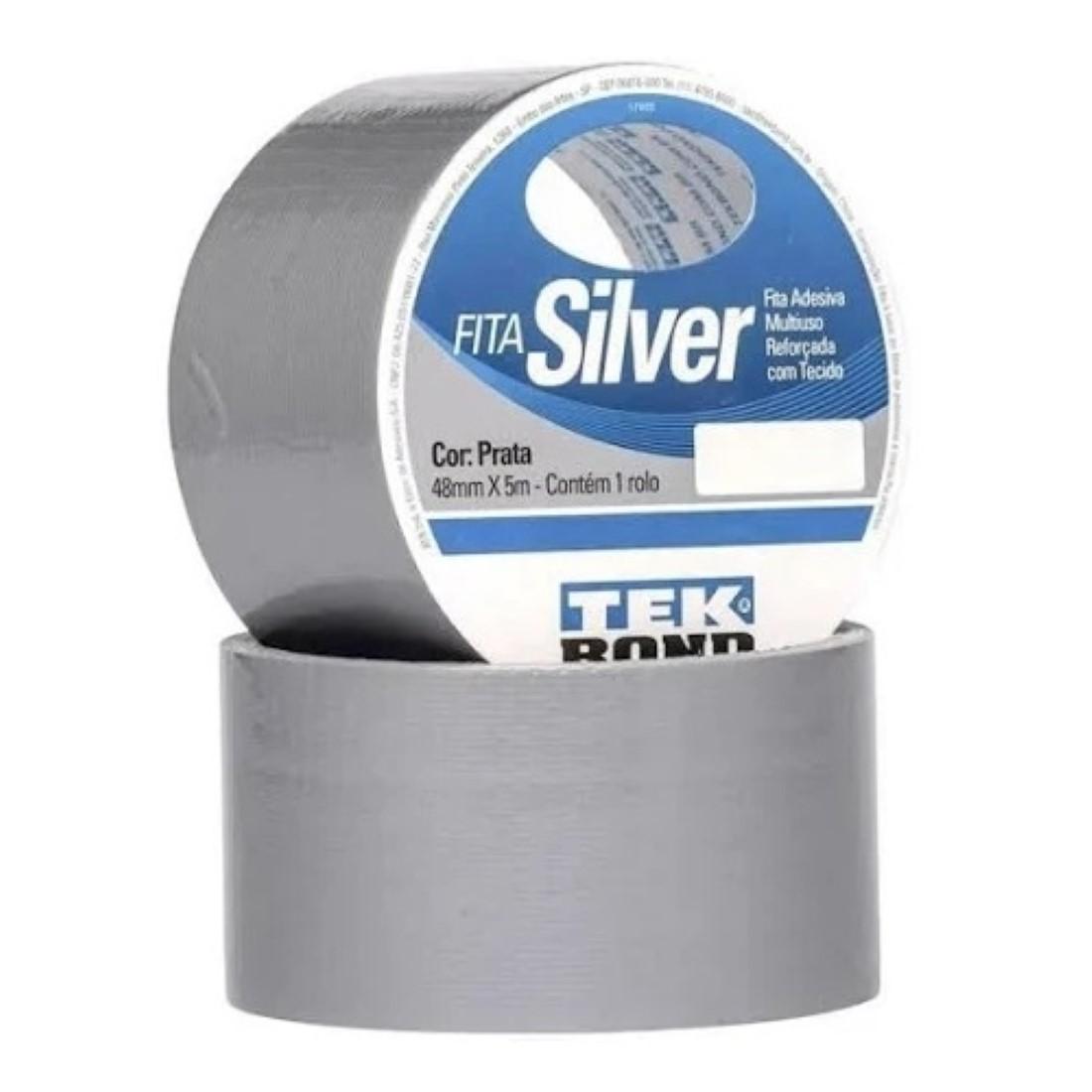 Fita Silver Tape Prata 48Mm X 5M Tekbond 2118104800