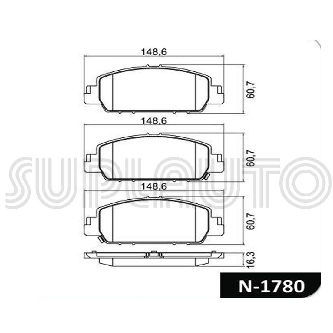 Pastilhas De Freio Cobraq Honda Hrv 1.8 2015/ Cobreq N1780