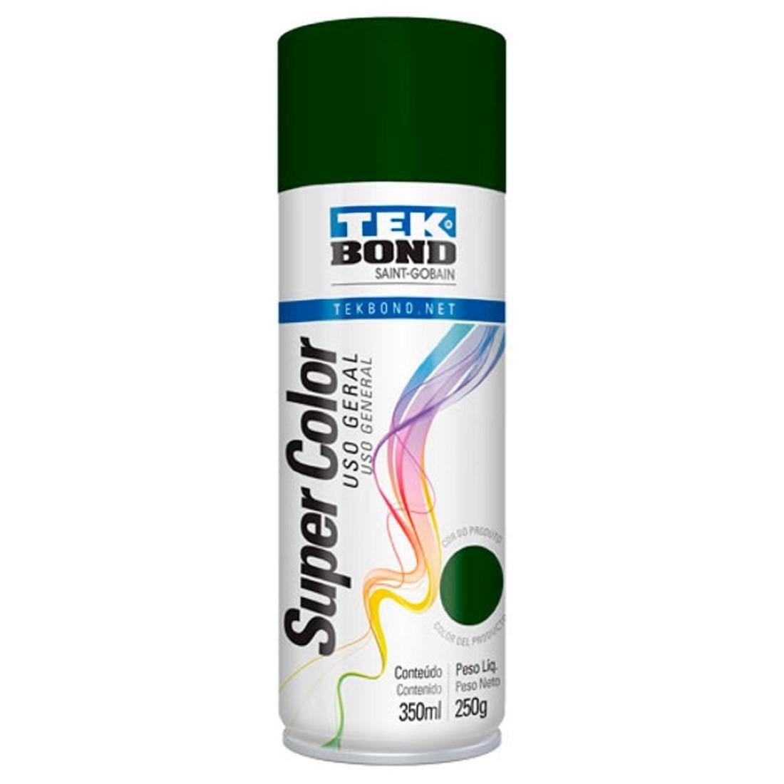 Tinta Spray Verde Escuro Uso Geral 350Ml Tekbond 23151006900
