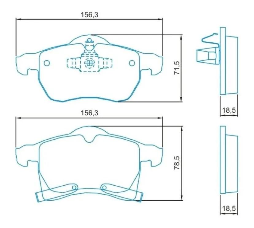 Pastilha De Freio Dianteira Astra Vectra Zafira 2010/ Jurid Hq3006Pa