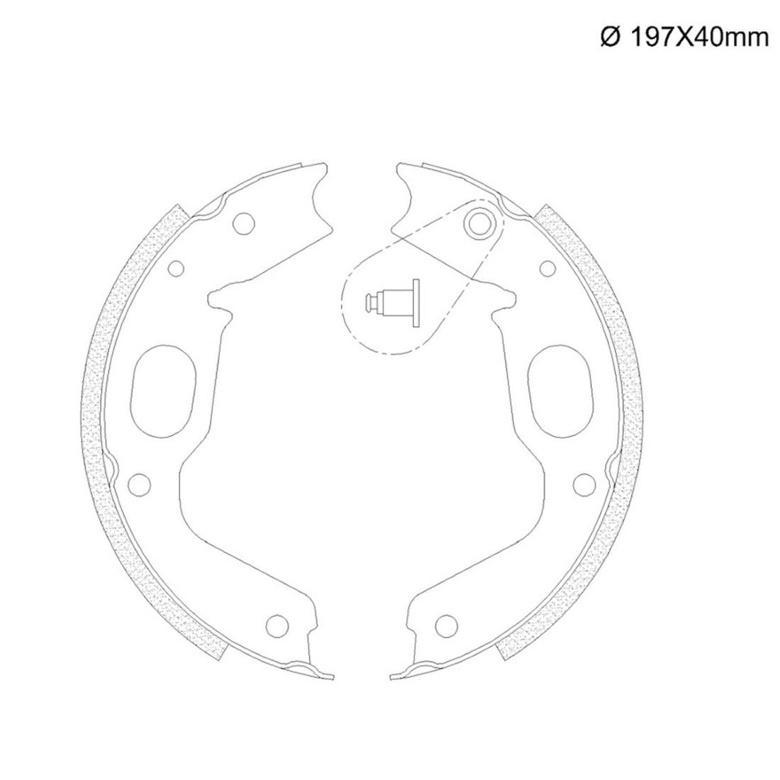 Sapata Freio De Mao Pajero Sport 1999/ Fras-Le Mi504Cp